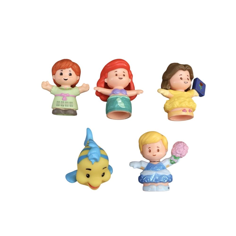 Fisher Price Little People Disney Princess Lot of 5 Ariel Cinderella